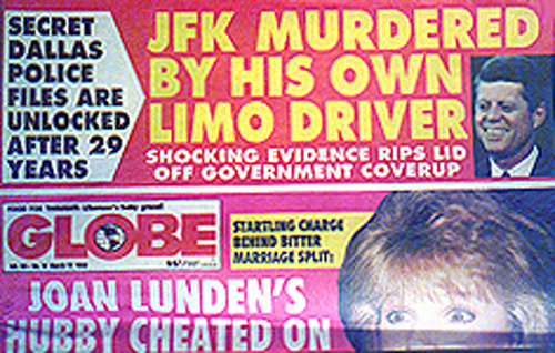 Globe Headline says JFK Limo Driver Did It