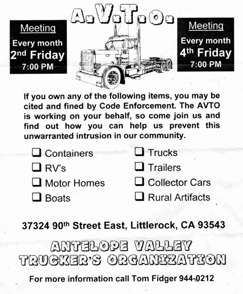 Antelope Valley Truckers Organization