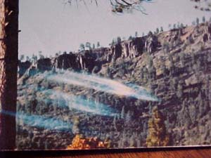 Paul Benewitz photo of UFOs entering Archuletta mesa