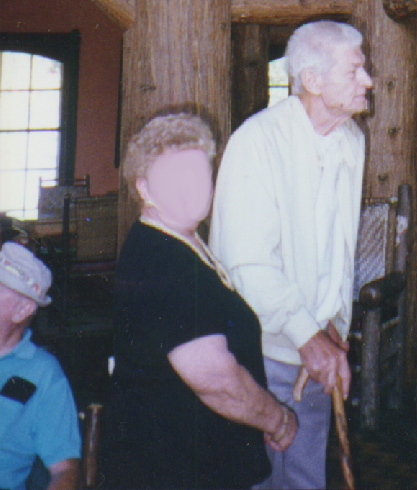 Hitler and Skorzeny in 1997 at Glacier Natl. Park hotel