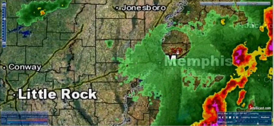 HAARP ring over Memphis TN on May 25 2011