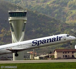 Spanair takeoff