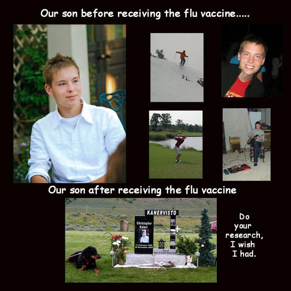 Flu VAccine killed son 